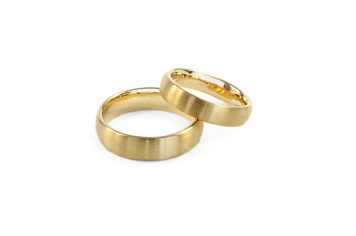 Matching Rose Gold Wedding Bands