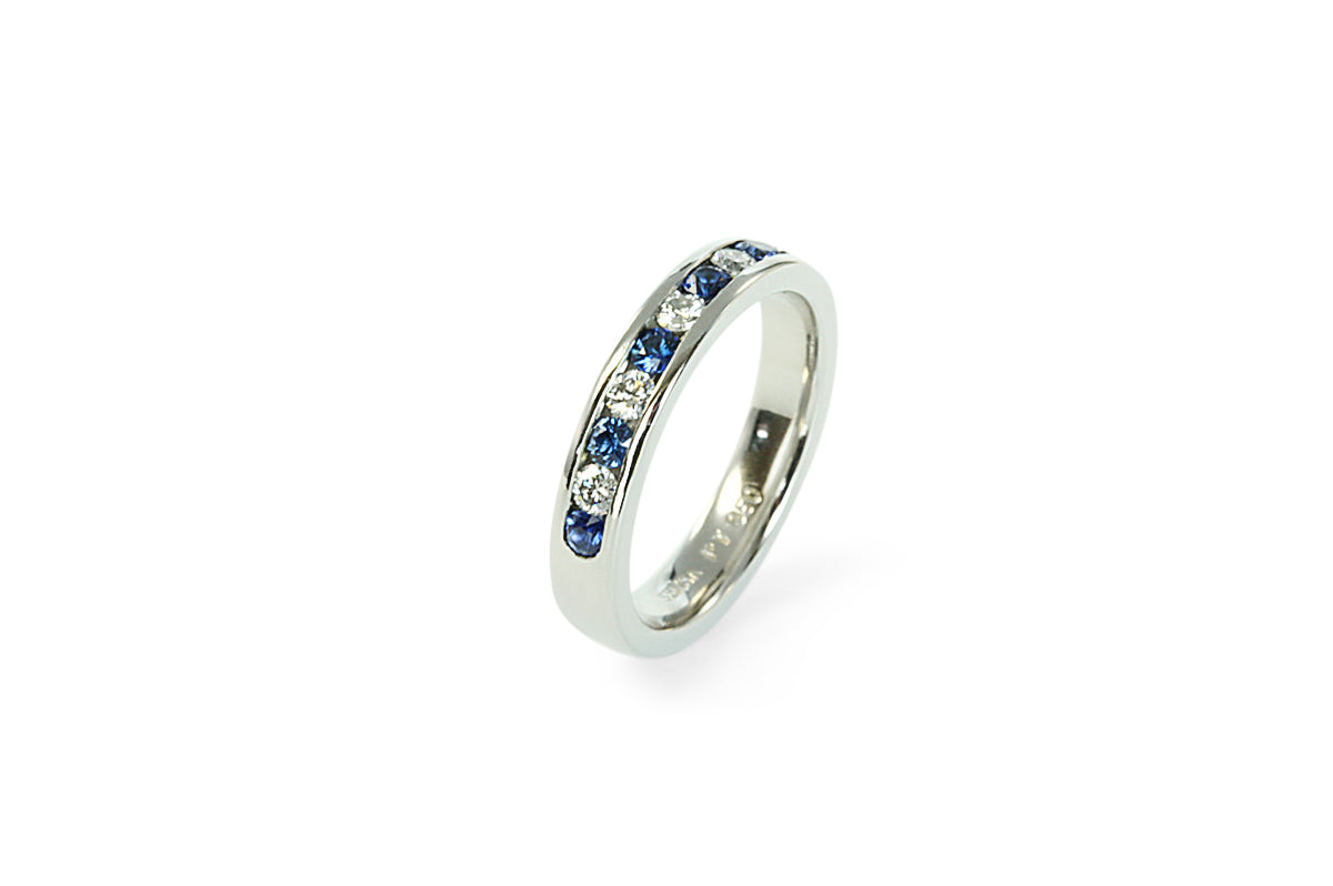 Sapphire & Diamond Eternity Ring