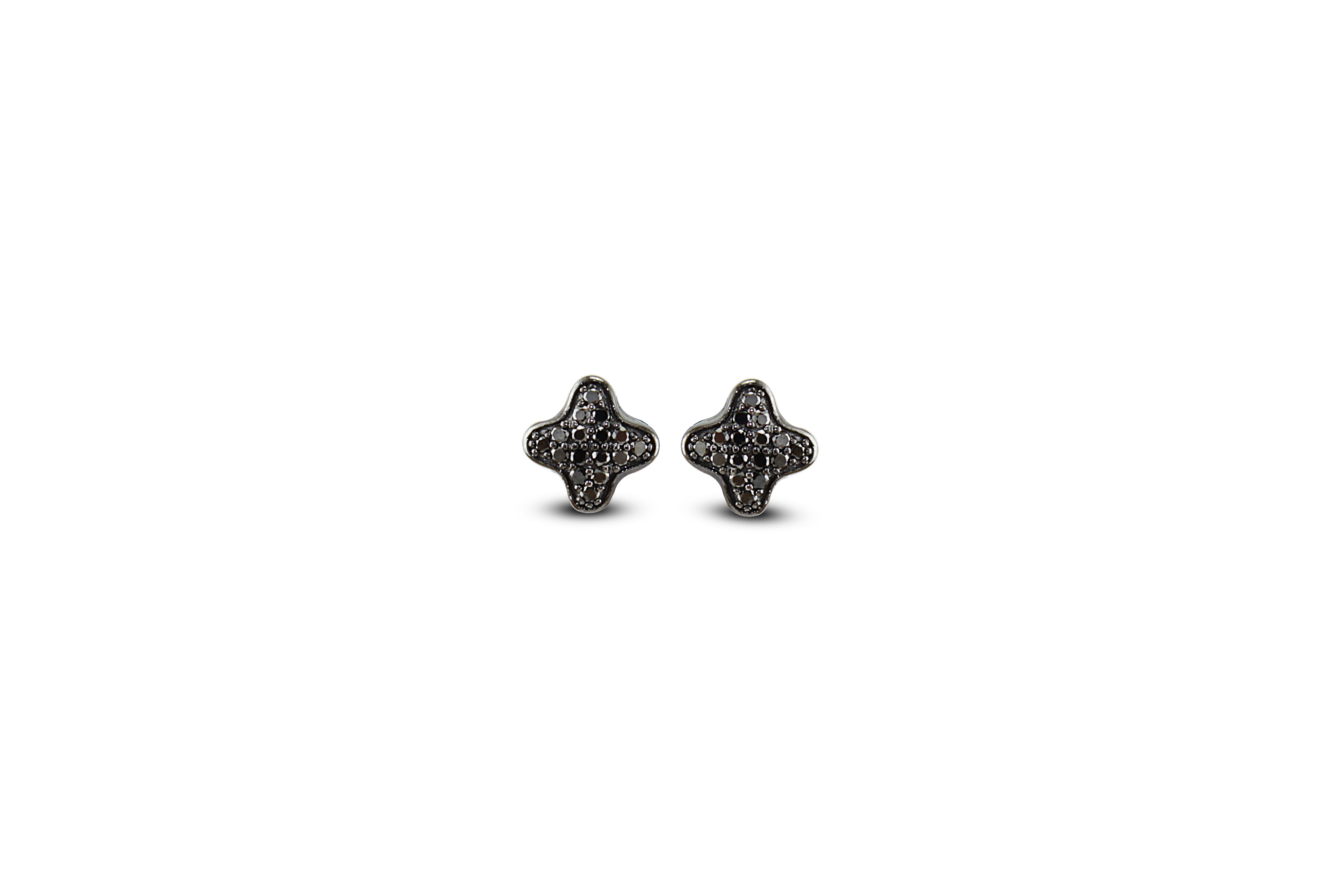 Black Diamond Stud Earrings